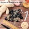 120 Pieces 14-24 mm Safety Eyes for Amigurumi Large Black Plastic Doll Eyes